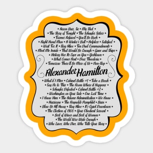 Hamilton Sticker